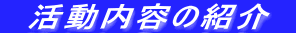 活動内容の紹介